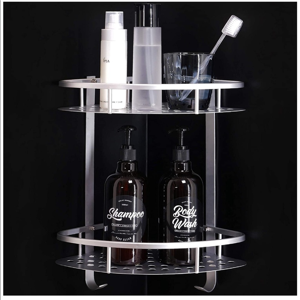 No Drill Shower Shelf Corner new